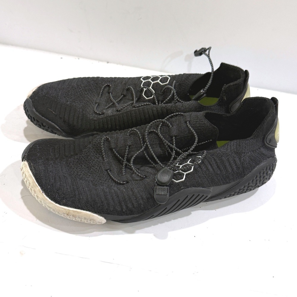 Vivobarefoot Motus Strength Womens 37 Black Lime Green Minimalist Training Shoes